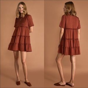 Rust Mini Dress